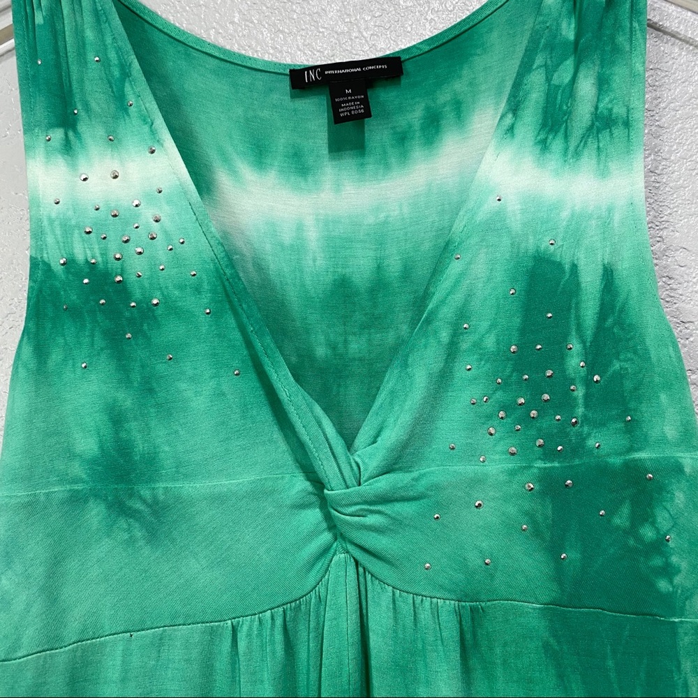 ☘️INC tie-dyed with sequins maxi dress Size M - Picture 4 of 5